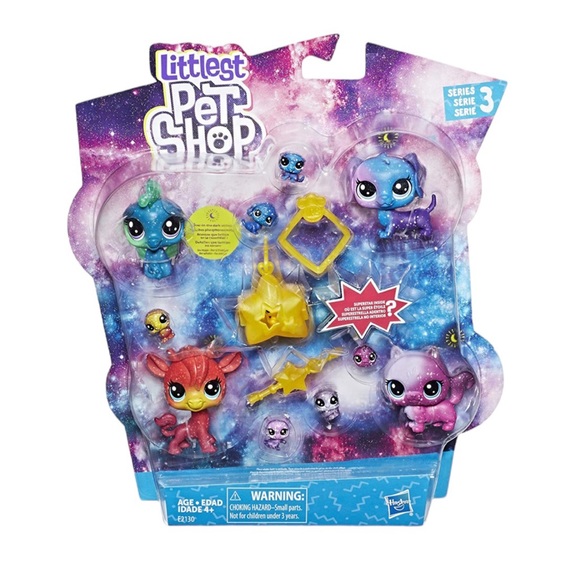 littlest pet shop # 3-39 bellatrix catena purple kitty cat kitten white spots - Picture 8 of 8